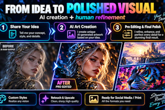 create stunning ai art and enhance or retouch the image