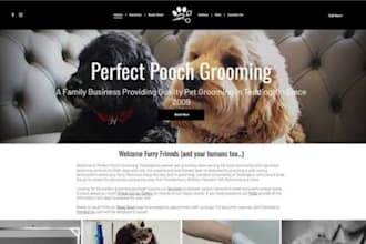 build wix pet grooming website dog grooming booking website