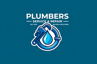 create outstanding plumbers logo with express delivery