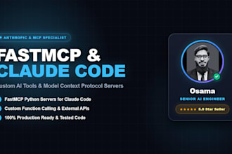 make an ai agent with claude code and custom fastmcp servers