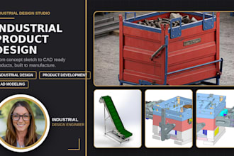 design industrial products with cad modeling, 3d prototyping and rendering