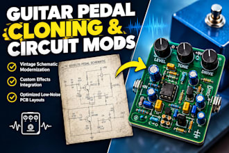 modify and clone guitar pedal circuit schematic design