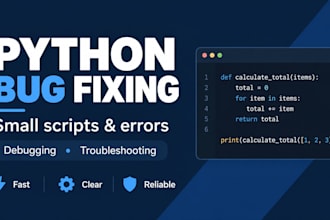fix a small python script or error