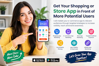 promote your shopping and store app to targeted audiences