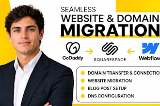 migrate godaddy to squarespace domain transfer webflow to squarespace blog post
