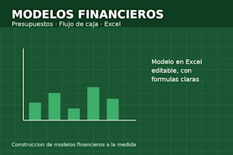 construir tu modelo financiero, presupuesto o flujo de caja en excel