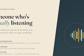 be your active listening partner for venting