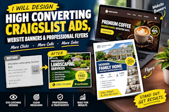 design high conversion craigslist ads and craigslist flyer