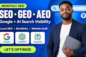 do monthly seo geo aeo local off page backlinks for google and ai search ranking