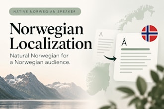localize and edit your content for a norwegian audience