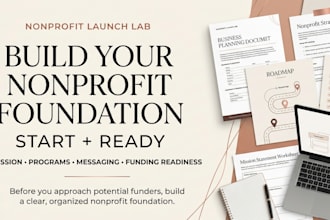 create a nonprofit startup and funding readiness foundation