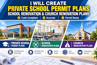 create private school permit plans school renovation church renovation
