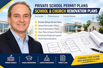 create private school permit plans school renovation church renovation
