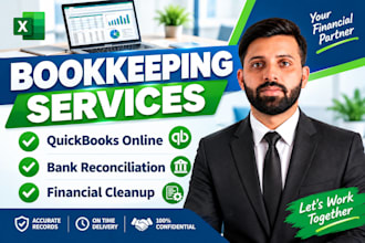 do quickbooks online cleanup, bank reconciliation and monthly bookkeeping