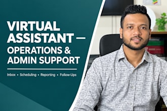 be your virtual assistant for operations and admin support