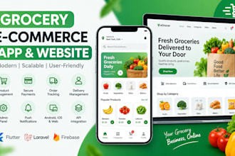 a grocery ecommerce app and website for your business