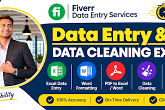 clean excel data and convert PDF to excel