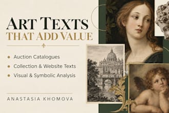 write a research based text for your artwork