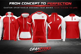 design professional custom sportswear and jersey designs