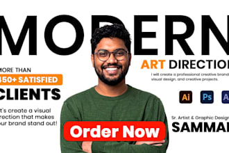 create art direction and visual style for your brand