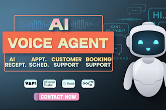 build ai voice agent receptionist for inbound customer support and booking