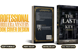design a professional thriller or mystery book cover