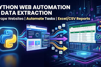 do python web automation and data extraction