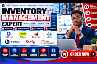 setup fishbowl katana erp sumtracker vtiger brightpearl sortly zoho inventory