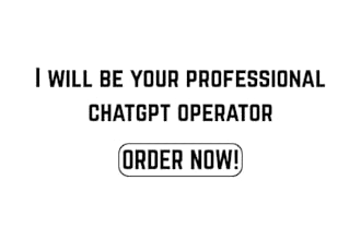 be your professional chatgpt operator