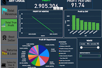 build professional power bi dashboard for your business data