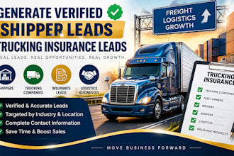 generate verified shipper lead trucking insurance lead