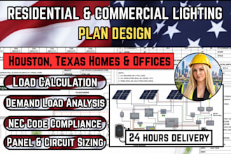 create a lighting plan and layout for houston texas homes and offices