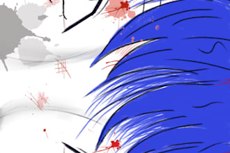 fanart, animeart, sketch, handwriting