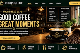 design squarespace cafe website coffee shop business website online ordering