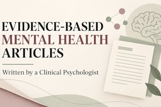 write evidence based mental health articles