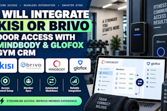integrate kisi brivo door access with mindbody glofox gym crm