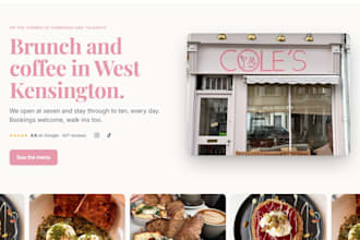 design and build a one page website for your business