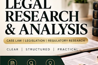 conduct professional legal research and legal analysis