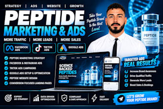 setup peptide marketing fix peptide ads facebook ads tiktok ads google ads