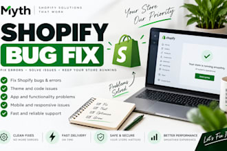 fix shopify bugs, error and issues professionally