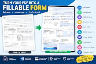 create and design professional fillable PDF forms