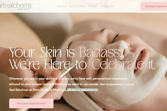 squarespace med spa website aesthetic clinic website healthcare business site