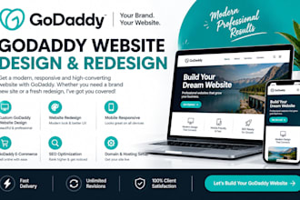 design godaddy website redesign godaddy website design develop godaddy website