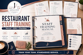 create a professional restaurant staff training and onboarding manual