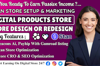 setup stan store digital product stan store marketing, gumroad beacons ai store