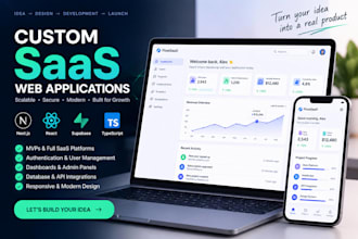 build a custom saas web application