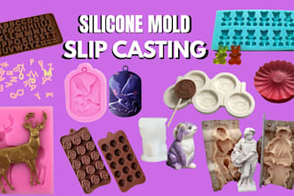 design 3d cad silicone mold injection mold chocolate mold for resin cookies mold