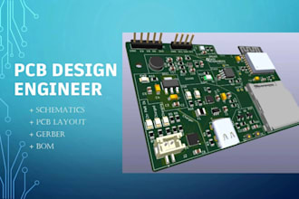 design pcb schematic and box mold, layout and 3d