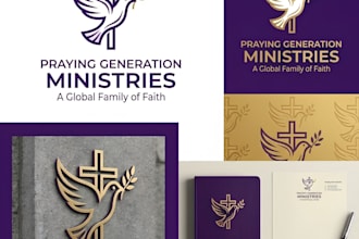 do a modern church, christian ministry or faith logo design