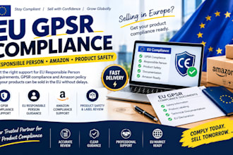 help with eu gpsr compliance, responsible person and amazon compliance